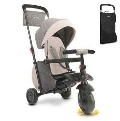 Smart Trike, 600, rowerek trójkołowy składany, 6w1, szary
