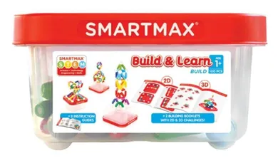 SmartMax, Build&Learn, klocki magnetyczne, 100 elementów