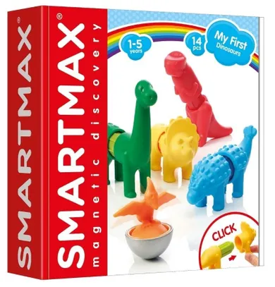 SmartMax, My First Dinosaurs, klocki magnetyczne, 14 elementów