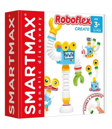 SmartMax, Roboflex, klocki magnetyczne, 12 elementów