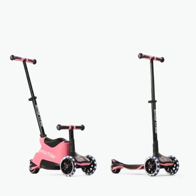SmarTrike, Xtend Scooter + Ride-on, hulajnoga-jeździk 4w1, Salmon Pink