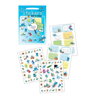 Smerfy, Szkoła, zestaw 110 naklejek