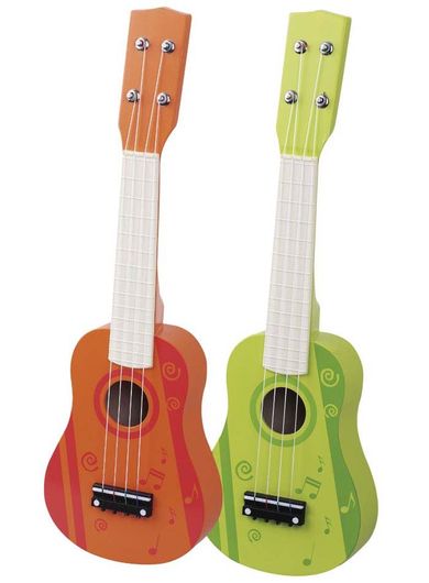 Smiki, drewniana gitara, zielona