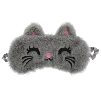 Smiki, Glow Girl, opaska na oczy, szara, kotek