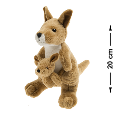 Smiki, Kangur z dzieckiem, maskotka, 20 cm
