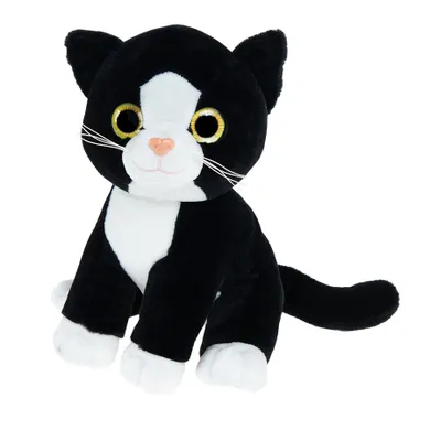 Smiki, Kot, maskotka, czarno-biały, 24 cm