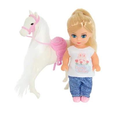 Smiki, Lili, mała lalka, zestaw z figurką konia