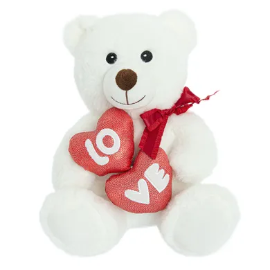 Smiki, Love, miś z serduszkami, maskotka, 23 cm