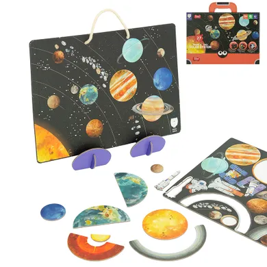 Smiki, Mądra Sówka, Układ słoneczny, puzzle magnetyczne