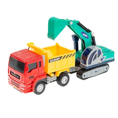 Smiki, Mini Dump & Shovel, wywrotka z koparką, pojazd