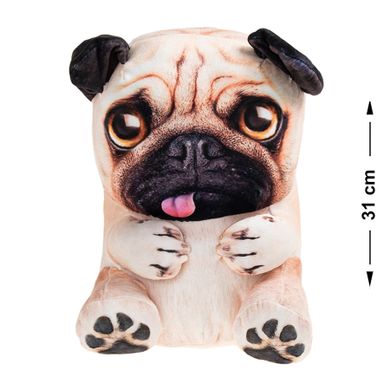 Smiki, Mops, maskotka poduszka, 31 cm