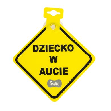 Smiki, ostrzegawcza zawieszka do auta, Dziecko w aucie