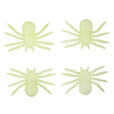 Smiki, pająki świecące w ciemności, 4 szt.