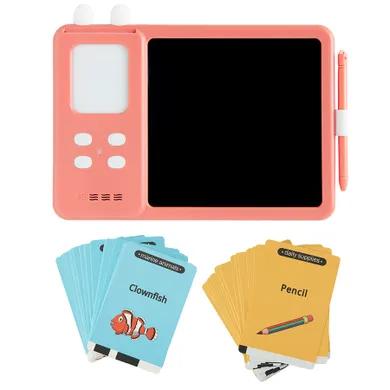 Smiki, tablet edukacyjny do nauki angielskiego, różowy
