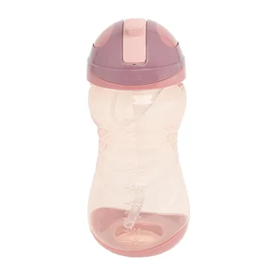 Smiki, Very Bunny, bidon ze słomką, 450 ml, różowy