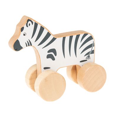 Smiki, Zebra na kółkach, drewniany pojazd