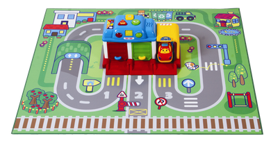 Smily Play, Auto Serwis, garaż z pojazdem, zestaw
