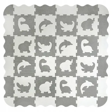 Smily Play, mata piankowa, biało-szara