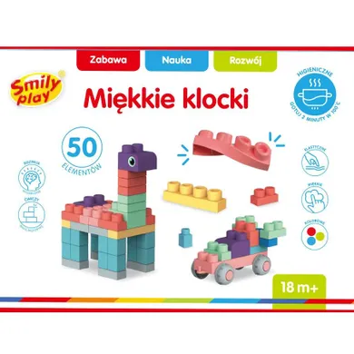 Smily Play, miękkie klocki, 50 elementów