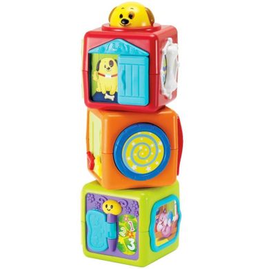Smily Play, wieża z klocków, 3 elementy
