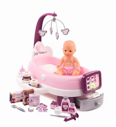 Smoby, Baby Nurse, elektroniczna opiekunka z lalką