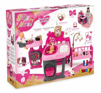 Smoby, Baby Nurse, kącik opiekunki, domek dla lalek