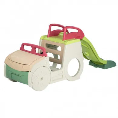 Smoby, Life, Samochód przygód 3w1, zabawka ogrodowa ze zjeżdżalnią