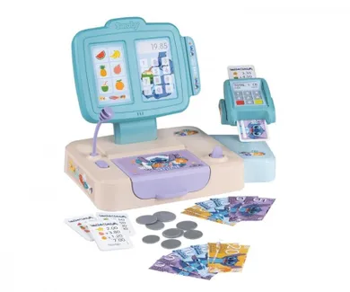 Smoby, Lilo i Stitch, kasa sklepowa z czytnikiem kart, 26 elementów