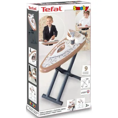 Smoby, Mini Tefal, deska do prasowania z akcesoriami, 9 elementów