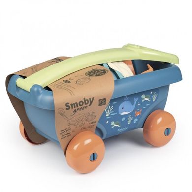 Smoby, wózek z akcesoriami do piasku z bioplastiku
