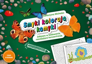Smyki kolorują kamyki. Zabawa w kodowanie rozwijająca koncentrację