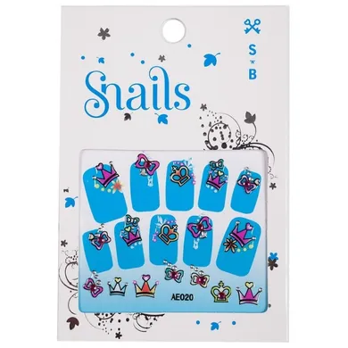 Snails, Nail Wrap, Perfect Princess, naklejki na paznokcie dla dziewczynek