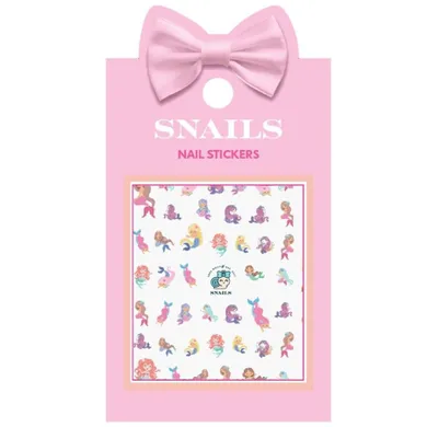 Snails, naklejki na paznokcie, syrenki