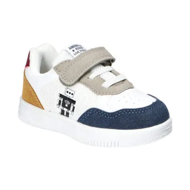 Sneakersy chłopięce, granatowe, skórzana wkładka, American Club