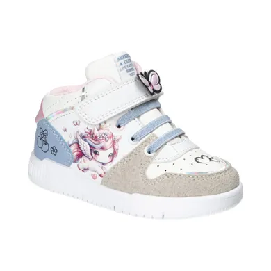 Sneakersy dziewczęce, białe, American Club