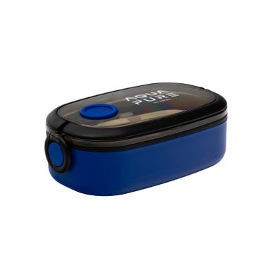 Śniadaniówka Aqua Pure ze sztućcami - blue/black