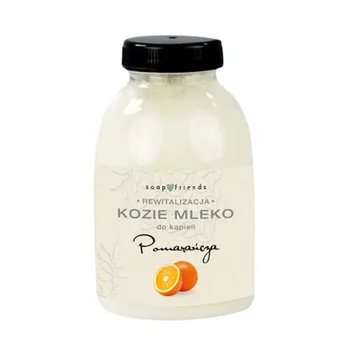 Soap&Friends, kozie mleko do kąpieli, pomarańcza, 250g