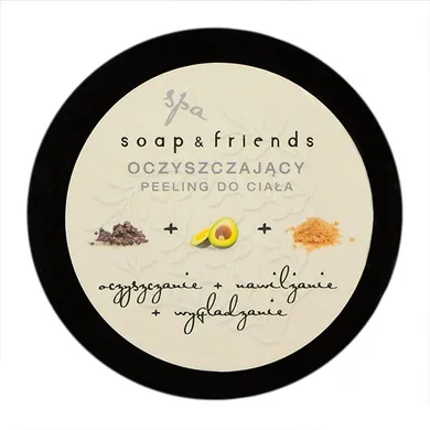 Soap&Friends, peeling do ciała, Borowina, 200 ml