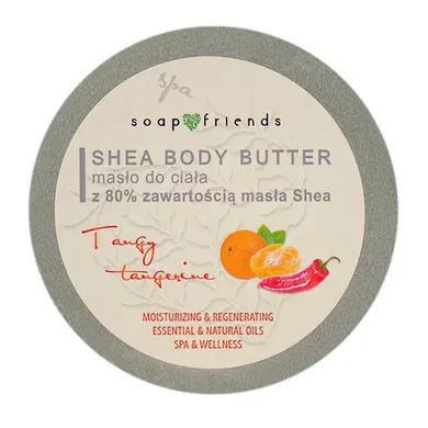 Soap&Friends, Shea Butter 80%, masło do ciała, Tangy Tangerine, 200 ml