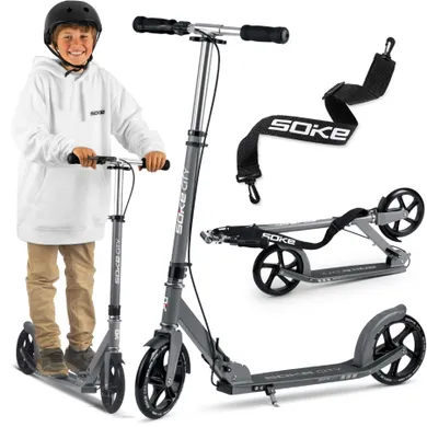 Soke, City, hulajnoga miejska, składana, szara