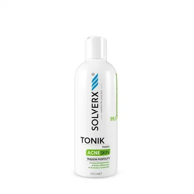 Solverx, Acne SkIn, tonik do twarzy, przeciwtrądzikowy, 200 ml