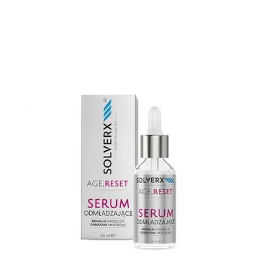 Solverx, agereset, serum odmładzające, redukcja zmarszczek & odbudowa mikrobiomu, 30 ml