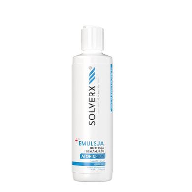 Solverx, Atopic Skin, emulsja do mycia i demakijażu twarzy i oczu, 200 ml