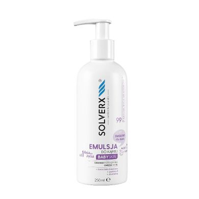Solverx, Baby Skin, emulsja-emolient do kąpieli dla dzieci, 250 ml