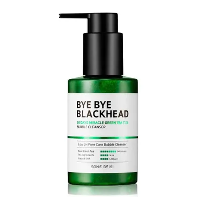 Some By Mi, Bye Bye Blackhead, 30 Days Miracle Green Tea Tox Bubble Cleanser, oczyszczająca pianka do twarzy, 120 ml