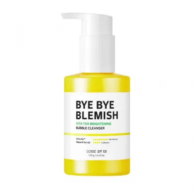 Some By Mi, Bye Bye Blemish Vita Brightening, Bubble Cleanser, odżywcza pianka oczyszczająca do twarzy, 120g