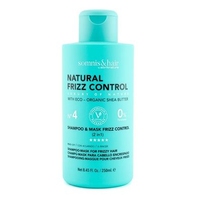 Somnis&Hair, Natural Frizz Control, szampon i maska ​​włosów 2w1, 250 ml