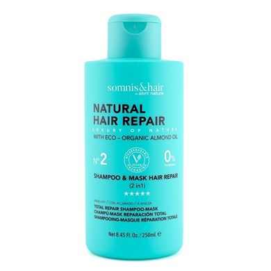 Somnis&Hair, Natural Hair Repair, szampon i maska do włosów 2w1, 250 ml