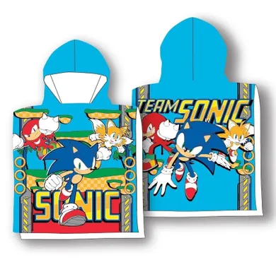 Sonic the Hedgehog, poncho, okrycie kąpielowe, 50-100 cm