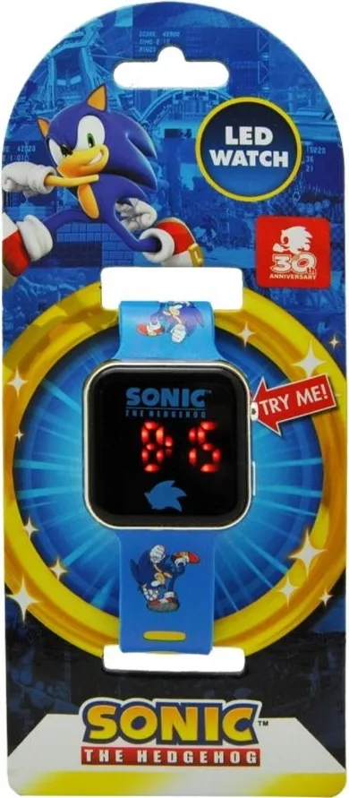 Sonic the Hedgehog, zegarek cyfrowy, LED